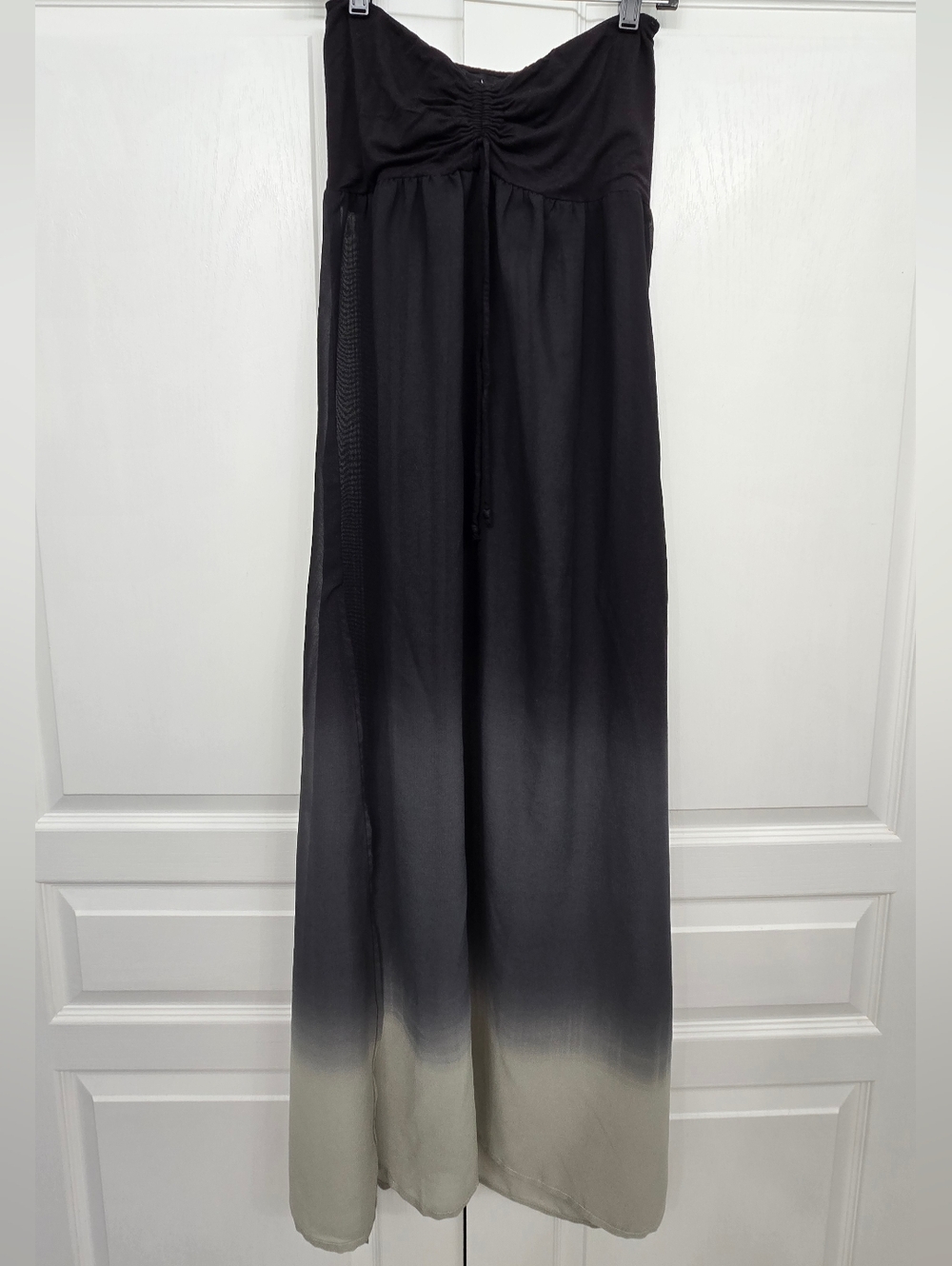 Strapless Ombre Maxi Coverup